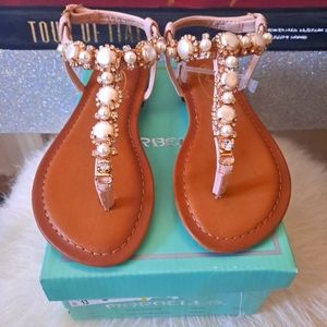 Marbella Sandals size 13 Pink and Brown